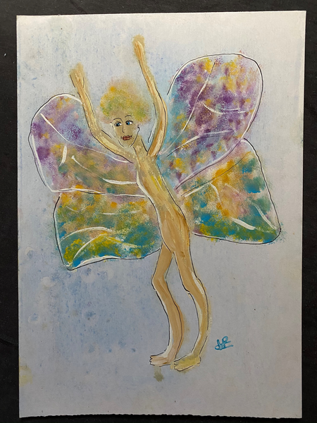 “Butterfly Girl” signed by Irina.