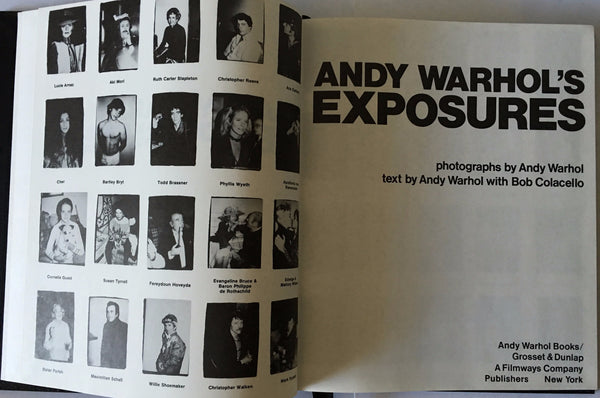 Andy Warhol Book "Exposures" - Traditional Art Limited